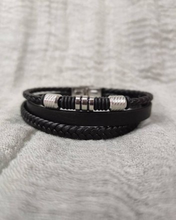 14  β  βραχιολι  ανδρικο  μαυρο (1)